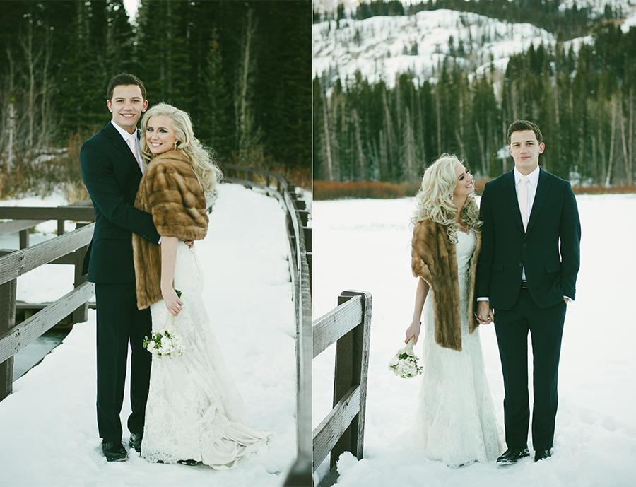 Winter Wedding jacket idea with a fur shawl/coat.