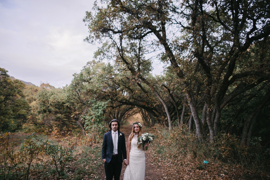 forest wedding, blue bridesmaid dresses_0105