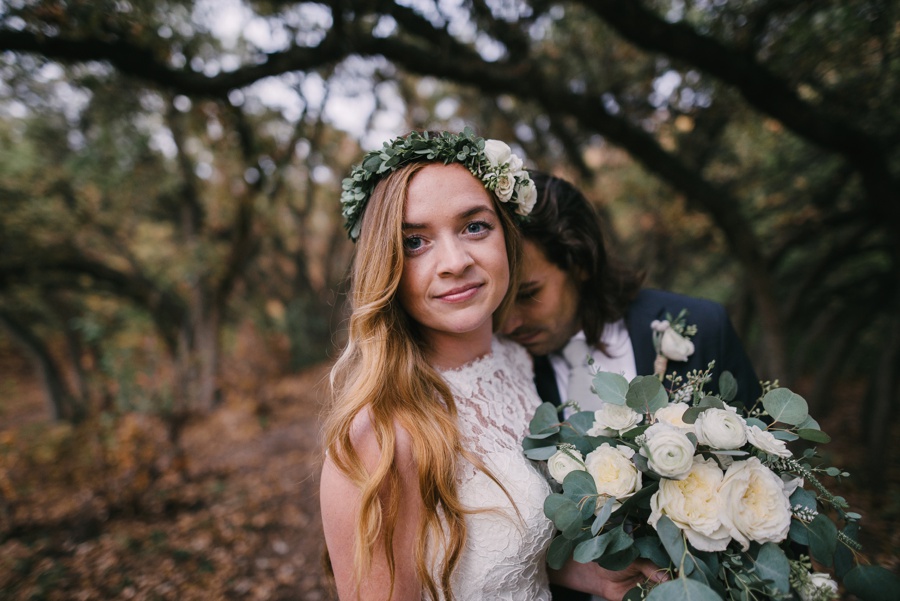 forest wedding, blue bridesmaid dresses_0113