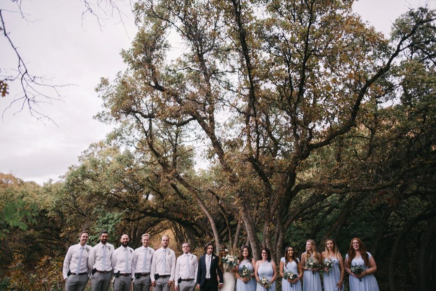 forest wedding, blue bridesmaid dresses_0117