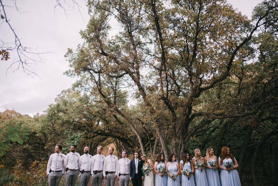 forest wedding, blue bridesmaid dresses_0118