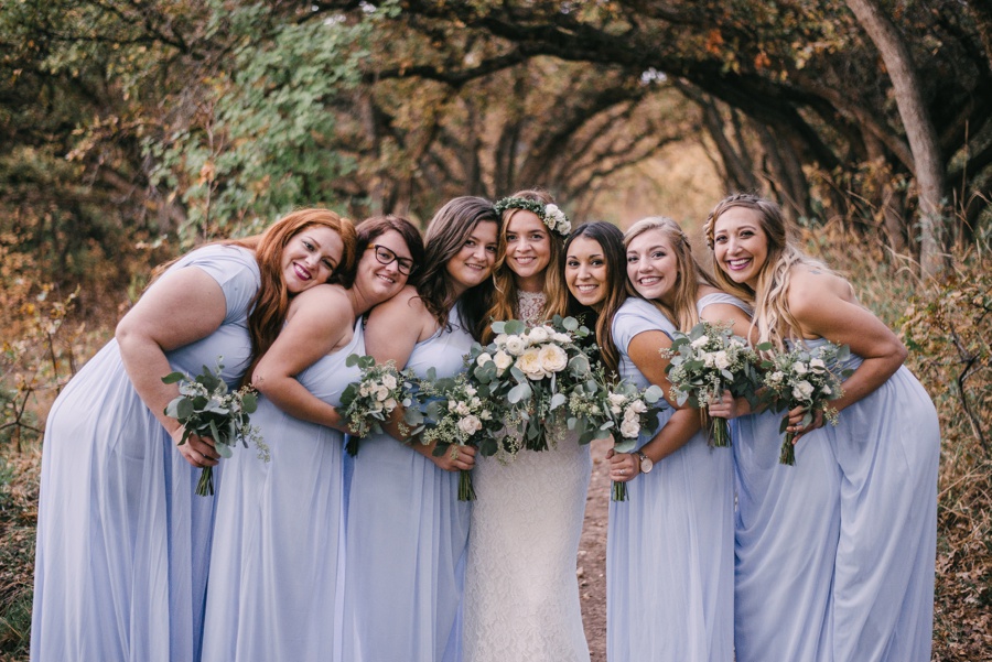 forest wedding, blue bridesmaid dresses_0130