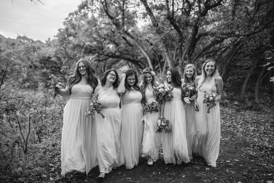 forest wedding, blue bridesmaid dresses_0134