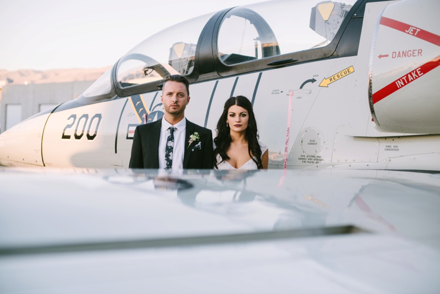 alternative modern industrial outdoor airplane hangar wedding_0116