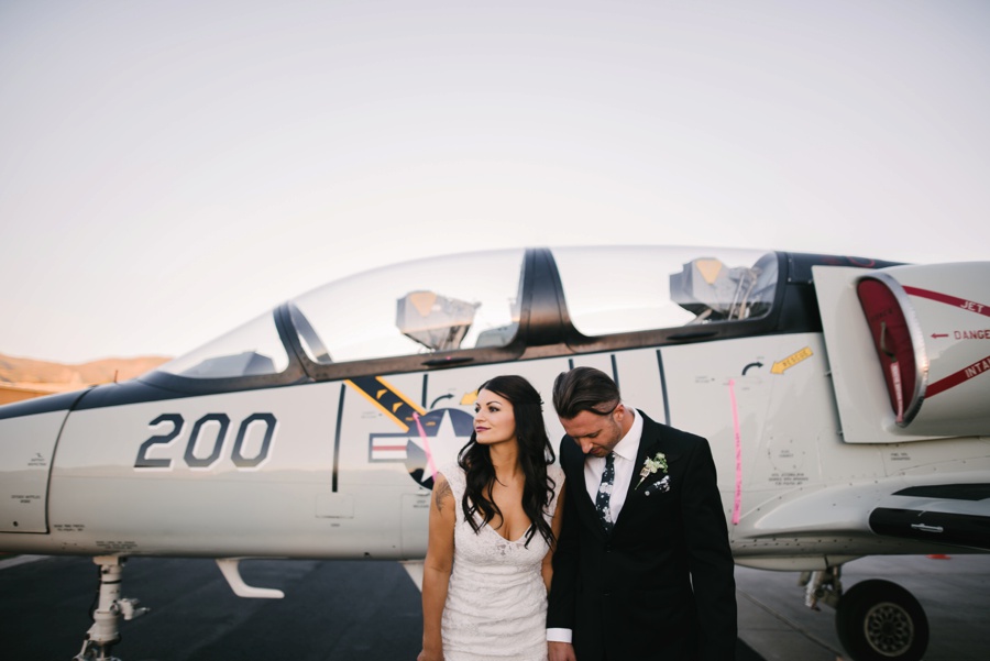 alternative modern industrial outdoor airplane hangar wedding_0120