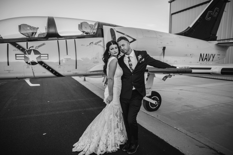 alternative modern industrial outdoor airplane hangar wedding_0124