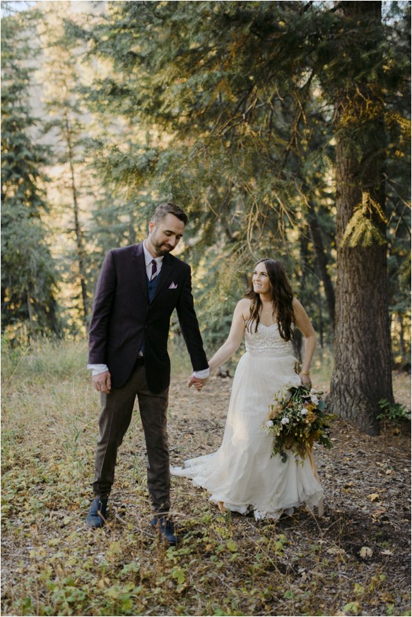 Bride & Groom portraits in Millcreek Canyon